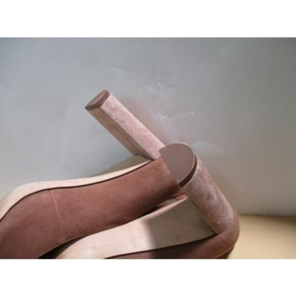 *Nine West Tan Beige Suede Pump Contour Almond Toe - Picture 6 of 7